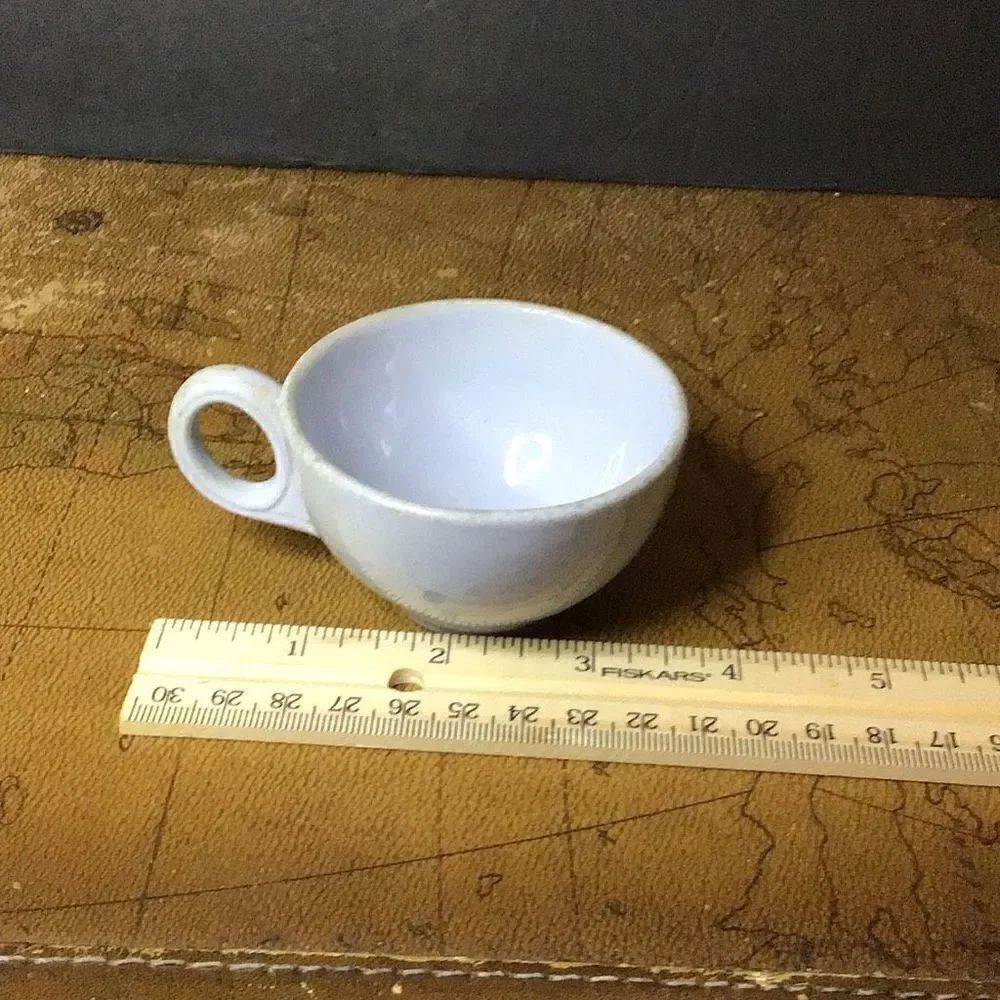 Cup vintage  platinum Blue by Lamberton with patina showing